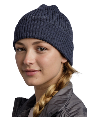 Шапка Buff Merino Active Hat Solid Night Blue