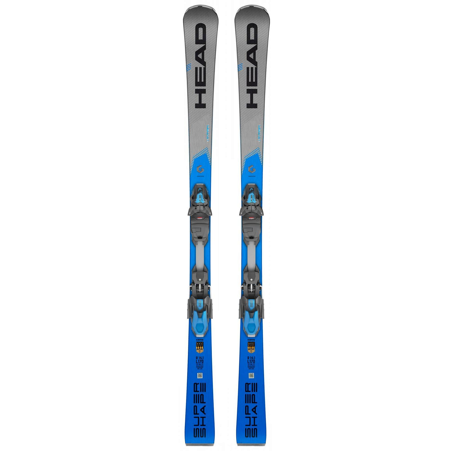Горные лыжи с креплениями HEAD 2019-20 Supershape i.Titan + Prd 12 GW Brake 85 [F] Grey/Blue