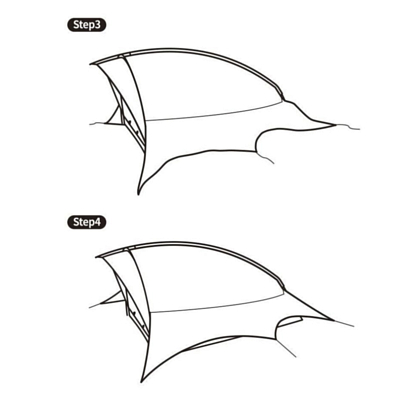 Палатка Naturehike Flying fish 2 man tent Green