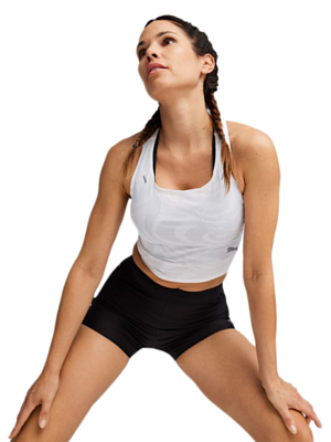 Топ беговой Puma Ultraspun Crop White