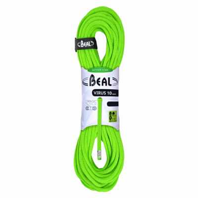 Веревка динамика Beal 10mm Virus 200m 1 метр Green
