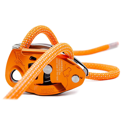 Страховочно-спусковое устройство PETZL Neox Orange