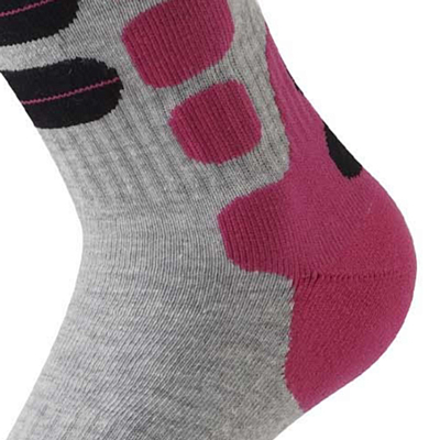 Носки LENZ Skiing 2.0 Light Grey/Pink