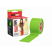 Кинезиотейп Rocktape 2018-19 H2O, 5см x 5м Лайм/Зеленый