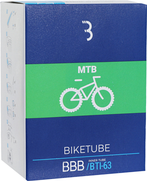Велокамера BBB BikeTube 26x1,75/2,35 FV 48 mm Black