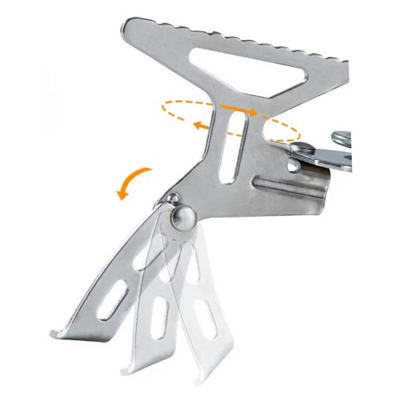 Горелка газовая Naturehike Folding Camping Stove Silver