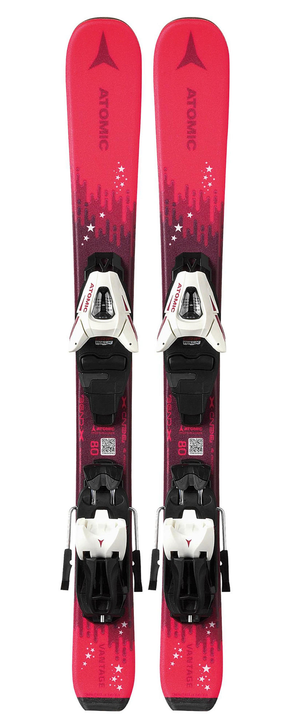 Горные лыжи с креплениями ATOMIC VANTAGE GIRL X 70-90 + C 5 GW White/Pink