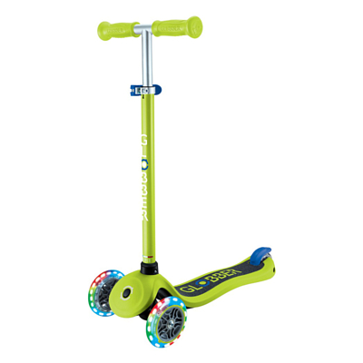 Самокат детский Globber Primo Lights V2 Зелено-Синий