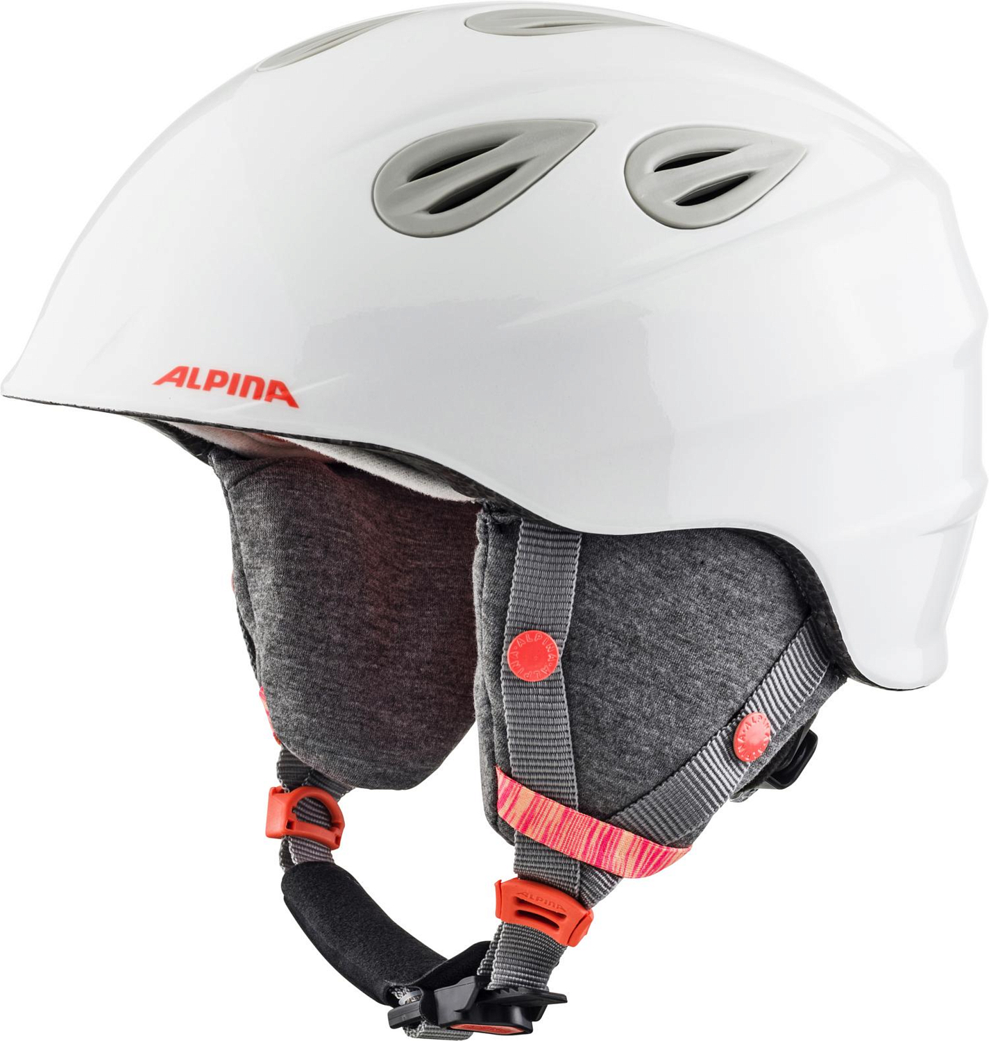 Шлем детский ALPINA Grap 2.0 Jr White/Flam.