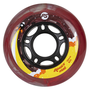 Комплект колёс для роликов Powerslide Adventure 70/82A, 4-pack Black/Red
