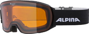 Очки горнолыжные ALPINA Nakiska Black Matt/Orange S2