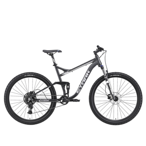 Велосипед Stark Tactic FS 29.4 HD 2024 Серый Матовый/Серебристый Металлик