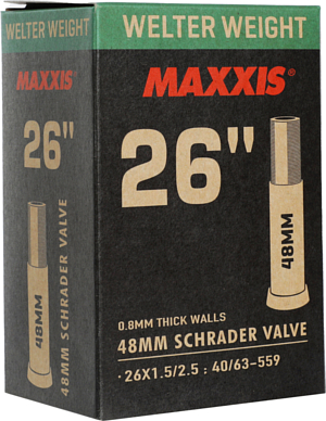 Велокамера Maxxis 2023 Welter Weight 26X1.50/2.50 LSV Авто ниппель 48 0.8mm