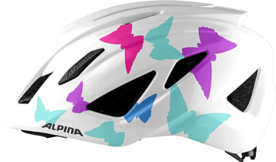 Велошлем ALPINA Pico Pearlwhite/Butterflies Gloss