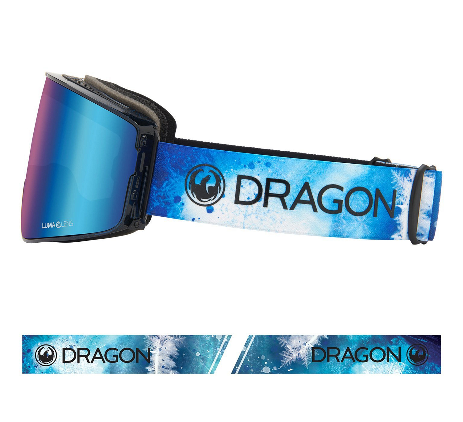 Очки горнолыжные Dragon 2020-21 PXV2 Permafrost/LL Blue Ion