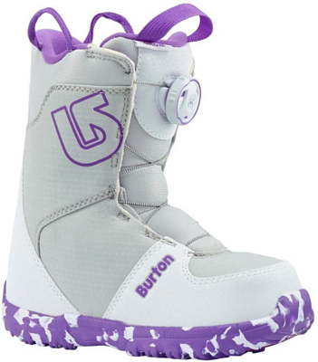 Ботинки для сноуборда BURTON 2018-19 Grom Boa White/Purple
