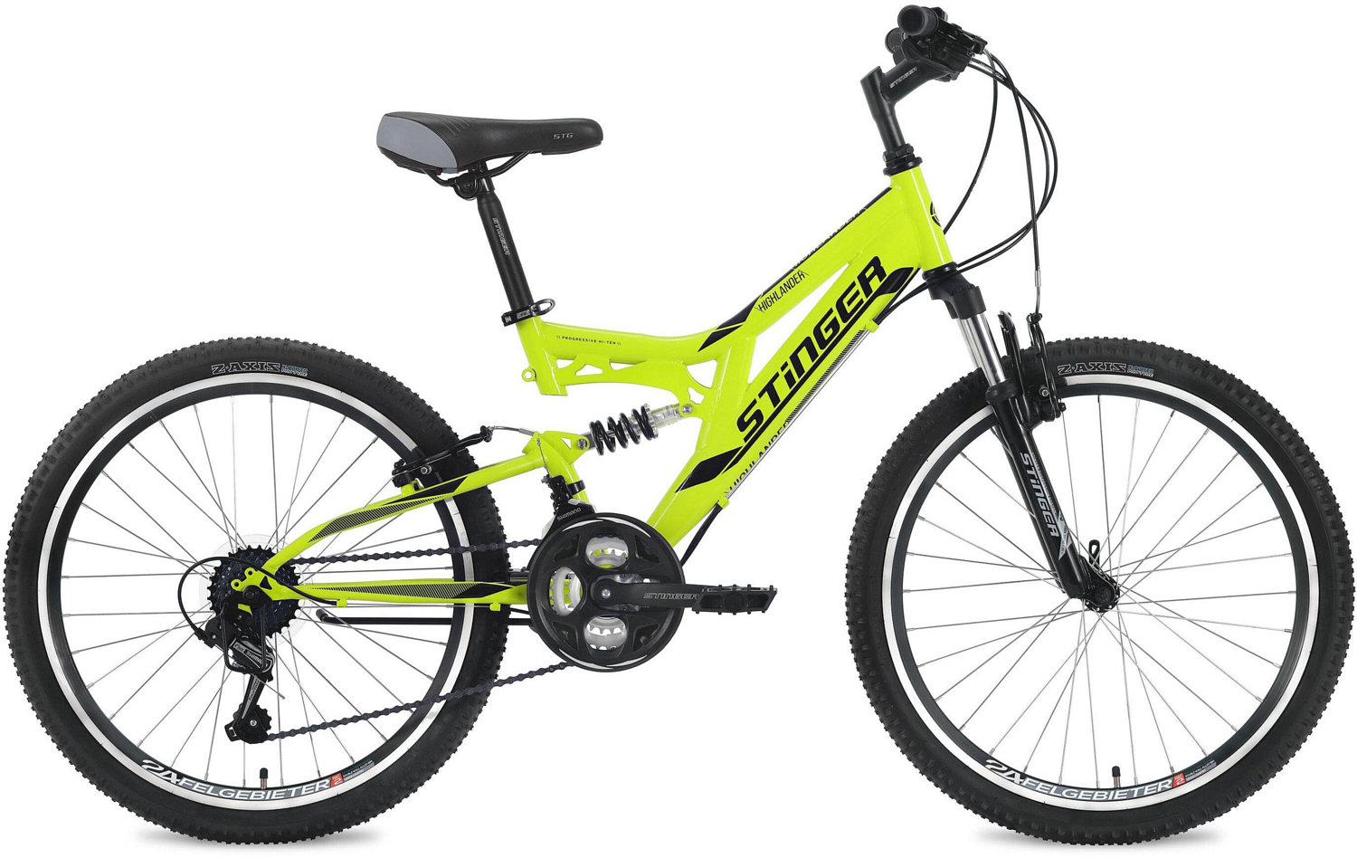 Велосипед Stinger Highlander 24 2019 зеленый