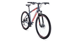 Велосипед Forward Apache 29 2.0 Disc 2020 серый/красный