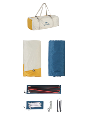 Палатка Naturehike Cloud-Creek Series Tent 3 man Yellow Pro