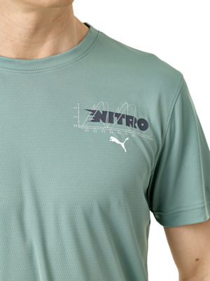 Футболка беговая Puma Graphics Nitro Green Moon