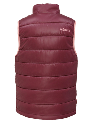 Жилет Trollkids Trondheim Maroon Red/Antique Rose