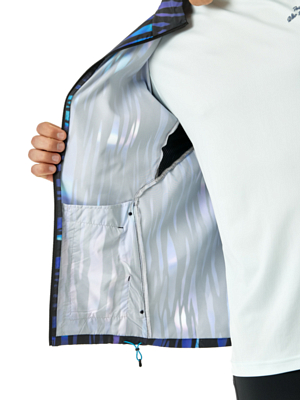 Куртка беговая Asics Road Lite Show Packable Blue
