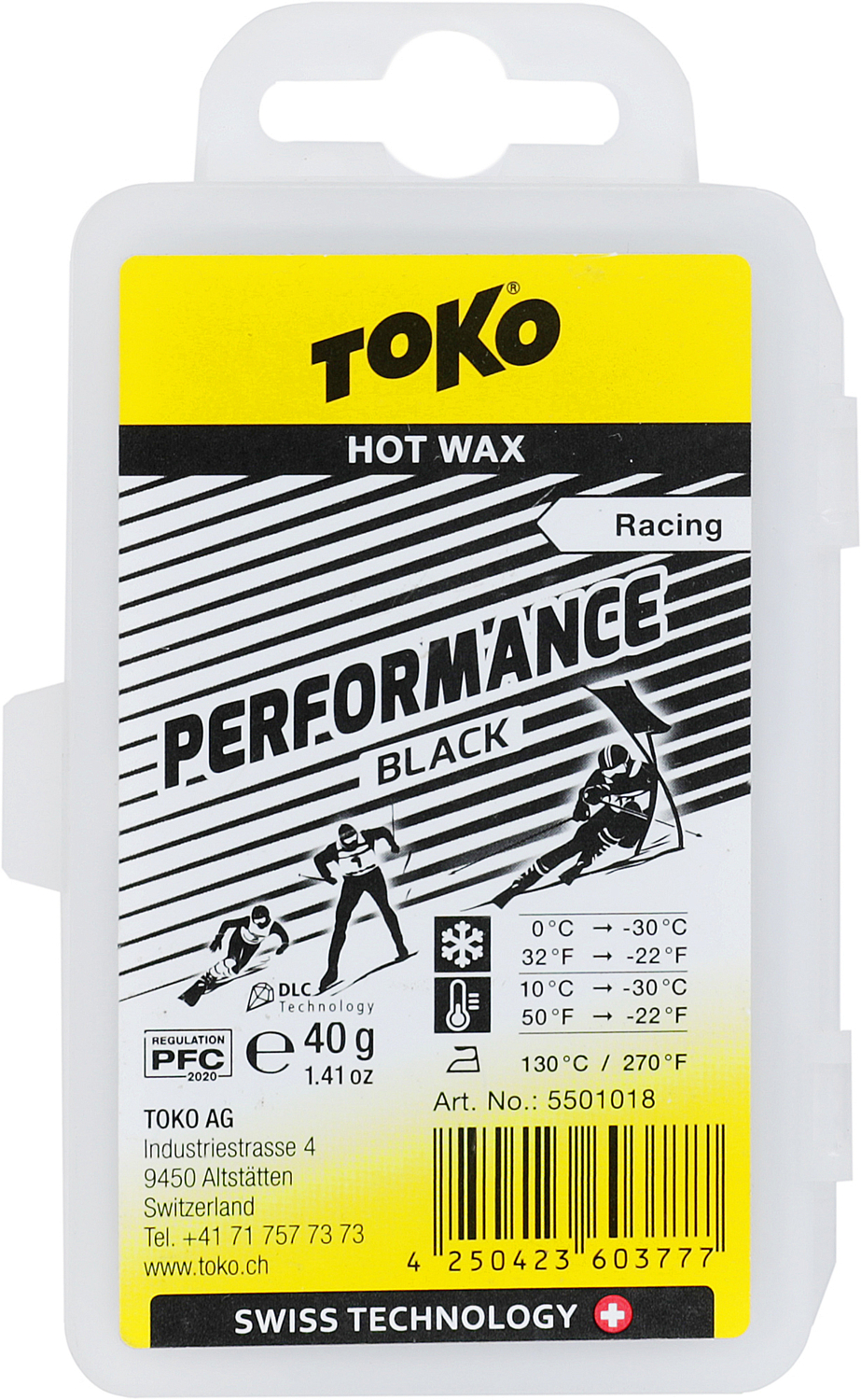 Низкофтористый парафин TOKO 2020-21 Performance black 40 g Black