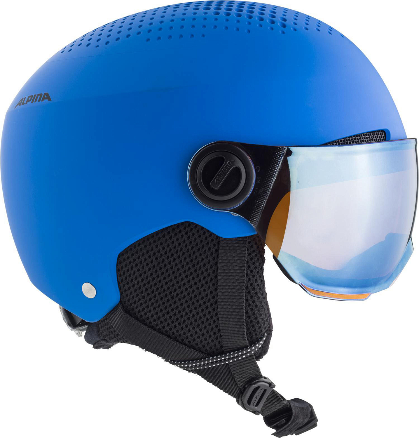 Шлем с визором детский ALPINA Zupo Visor Q-Lite Blue Matt
