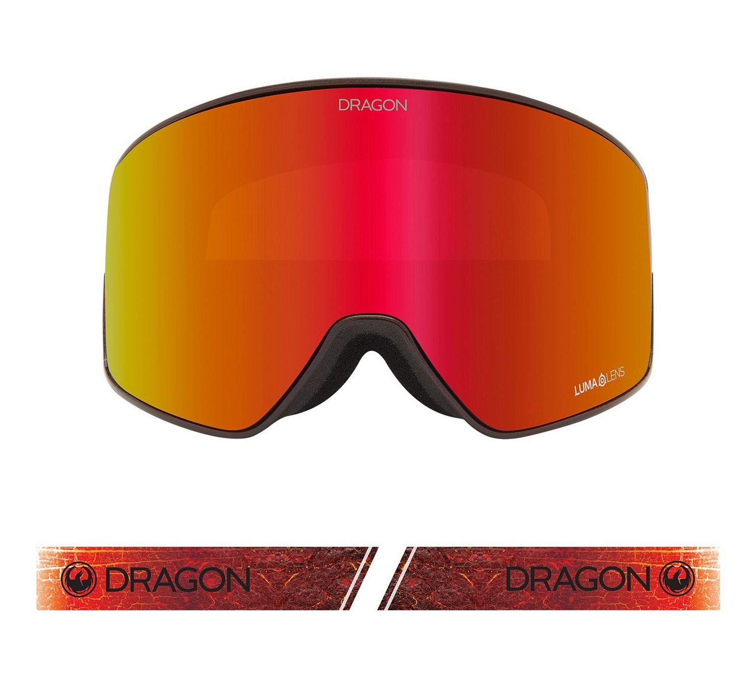 Очки горнолыжные Dragon 2020-21 PXV2 Inferno/LL Red Ion