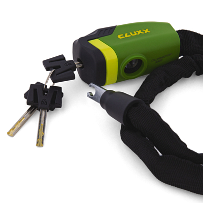 Замок велосипедный CLUXX Keeper 85K Green/Black