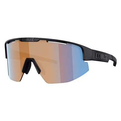 Очки солнцезащитные BLIZ Matrix Matt Black/Coral-Orange/Blue S1