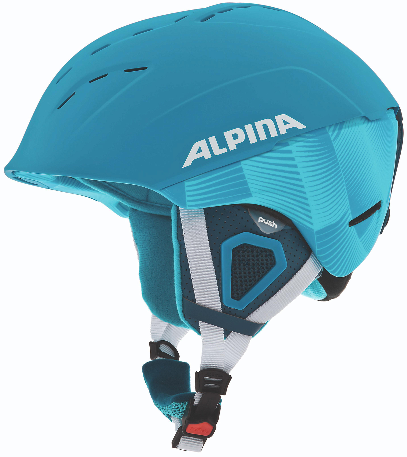 Зимний Шлем Alpina SPICE blue-white matt