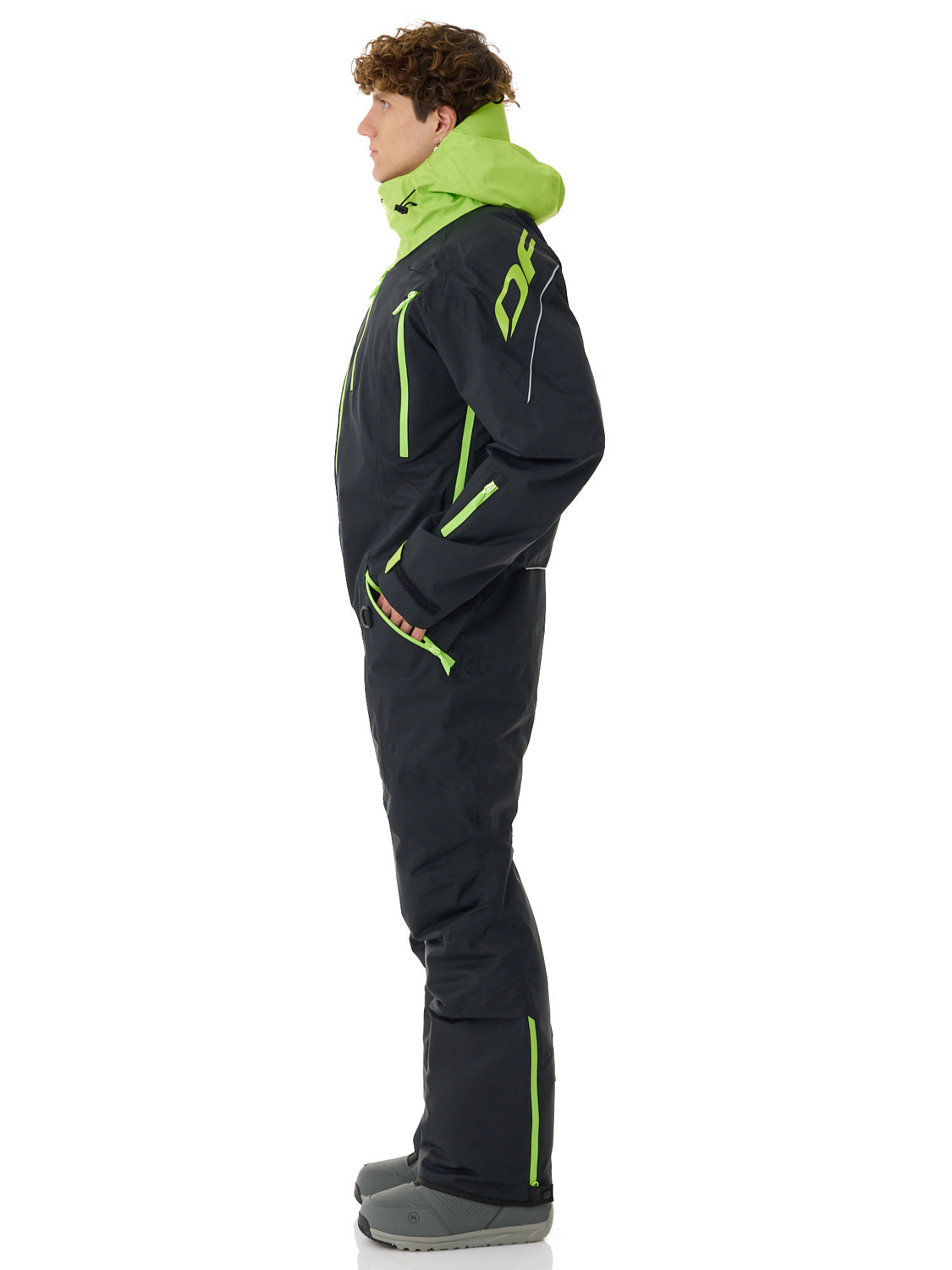 Комбинезон сноубордический Dragonfly Gravity Premium Black/Yellow Green