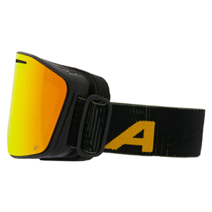 Очки горнолыжные ALPINA Nendaz Q-Lite Black-Yellow Matt/Q-Lite Red S2