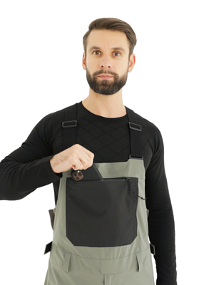 Брюки сноубордические Jones Pnt Mountain Surf Bib Herb Green