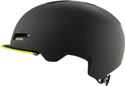 Велошлем ALPINA Brooklyn Black-Neon/Yellow Matt