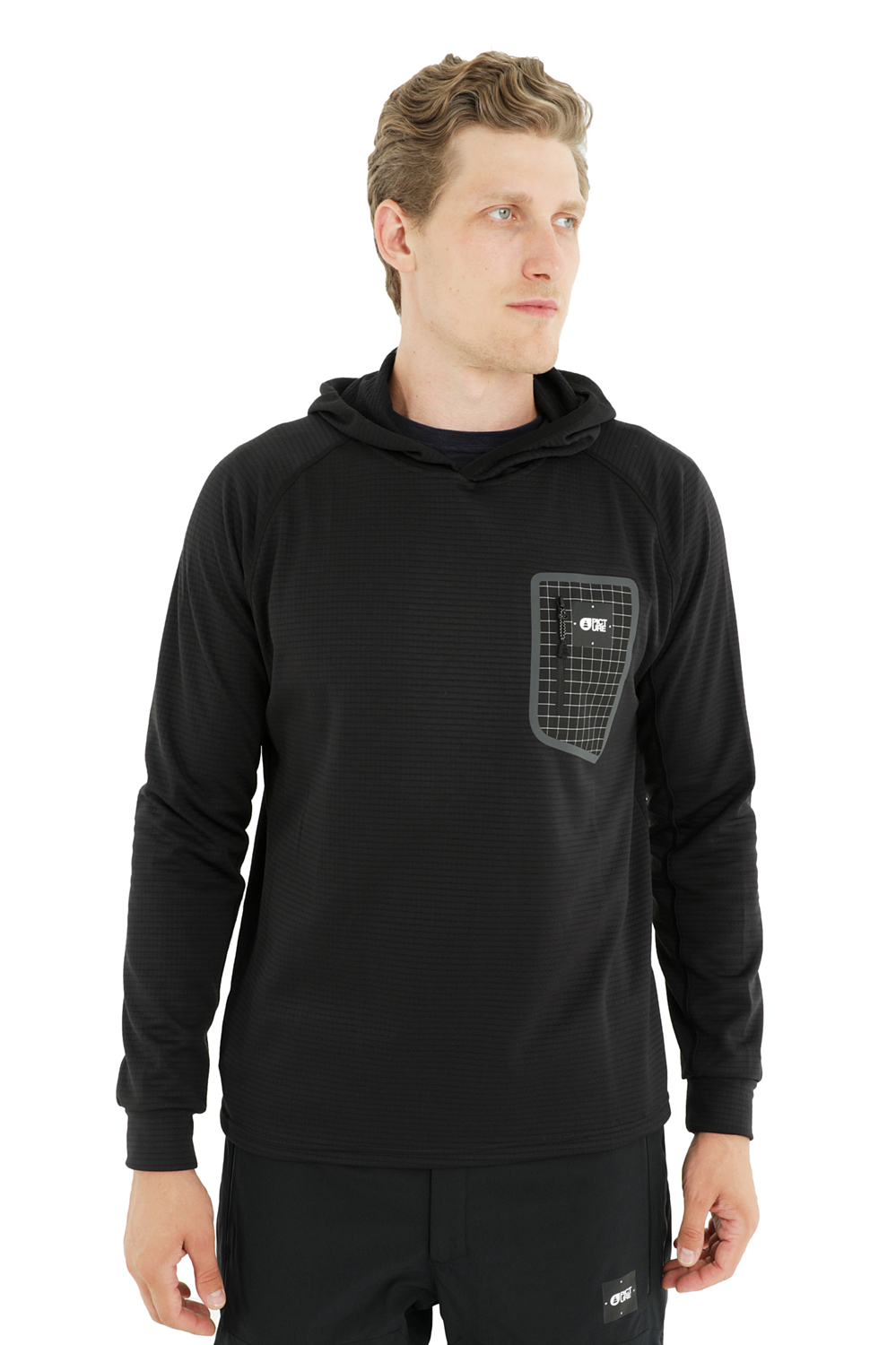 Grid fleece best sale hoodie