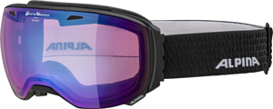 Очки горнолыжные ALPINA Big Horn Qv Black Matt/Qv Blue Sph. S2