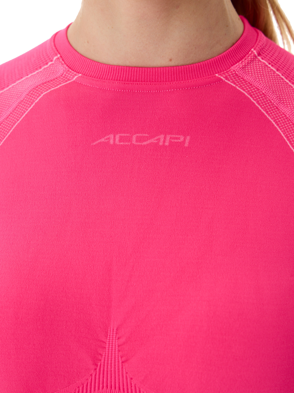 Футболка с длинным рукавом Accapi Polar Bear Sport Long Sleeve Shirt W Pink Fluo/White