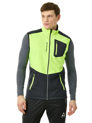 Жилет FISCHER Softshell Warm Black/Lime