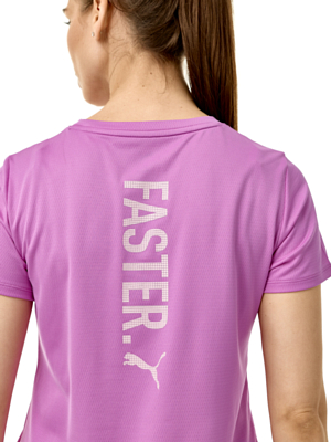 Футболка беговая Puma Graphics Faster Wild Berry