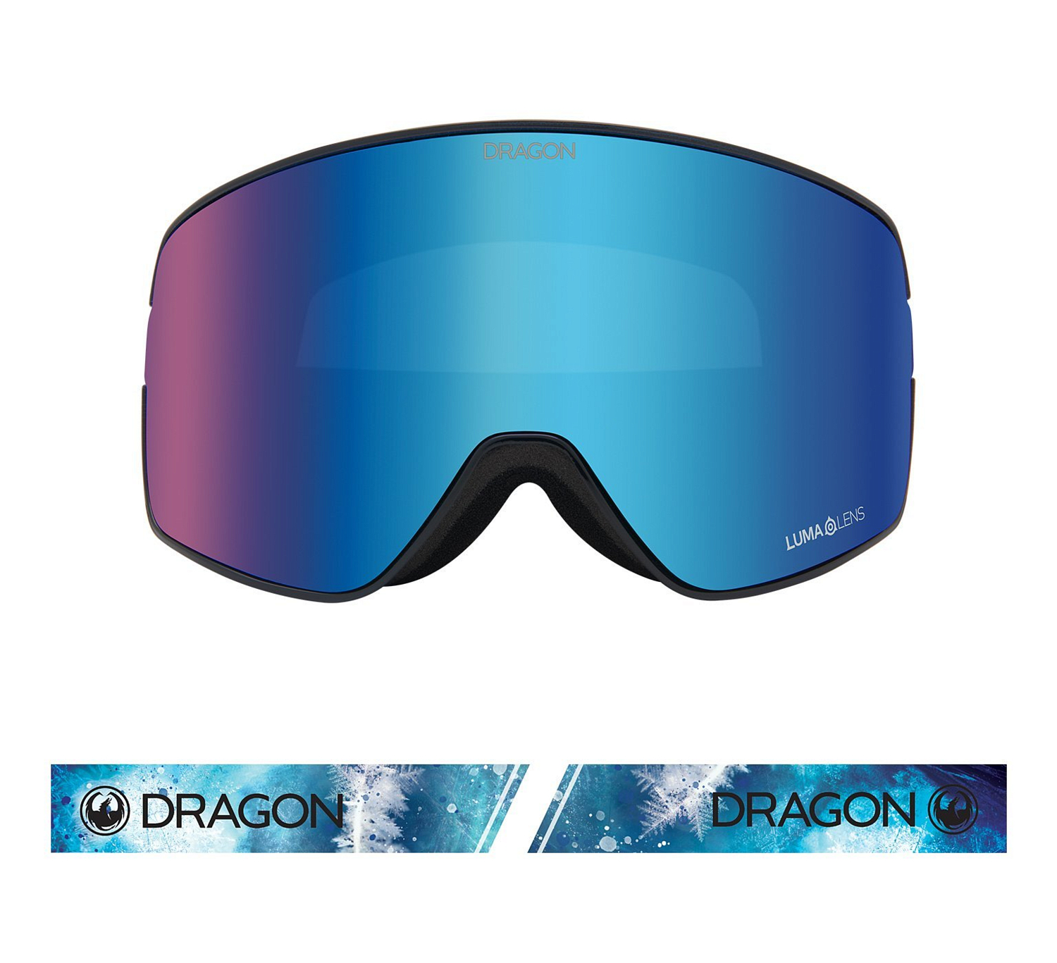Очки горнолыжные Dragon 2020-21 NFX2 Permafrost/LL Blue Ion