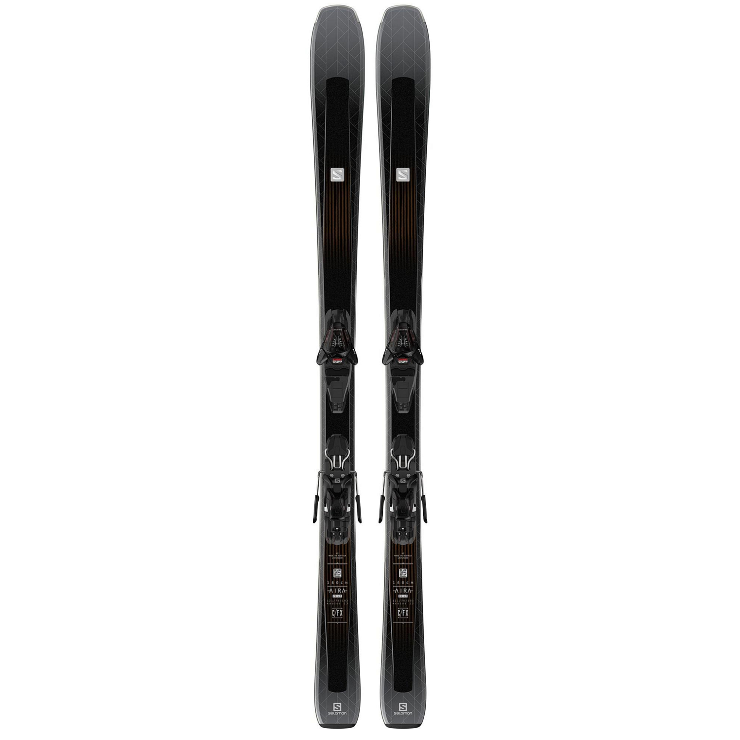 Горные лыжи с креплениями SALOMON 2019-20 Aira 76 CF + L10 Black