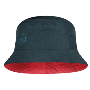 Панама Buff Travel Bucket Hat Collage Red-Black