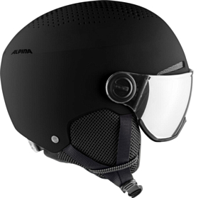 Зимний шлем с визором ALPINA Arber Visor Q-Lite Black Matt
