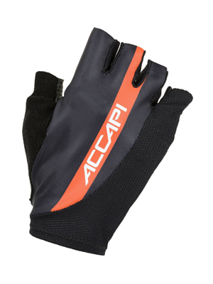 Перчатки велосипедные Accapi Fingerless Cycling Gloves Anthracite/Red