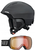 Комплект шлем Alpina Chute и маска Salice 605DARWF RW Clear+Sonar
