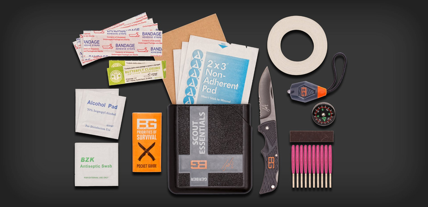 Набор для выживания GERBER Bear Grylls Scout Essentials Kit, Plastic case (Blister)