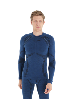 Футболка с длинным рукавом Accapi Ergowool Long Sleeve Shirt Blue/Black