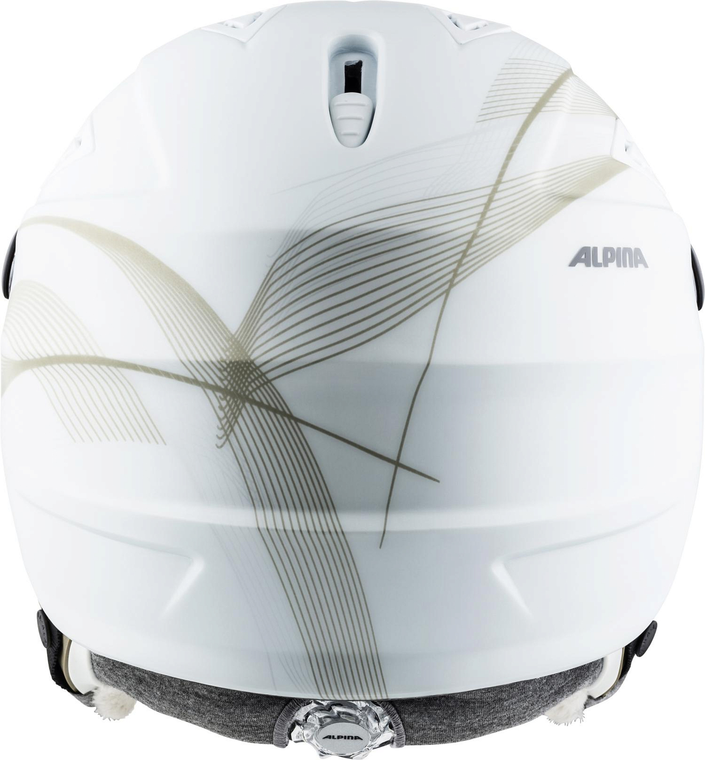 Зимний шлем с визором Alpina Grap Visor HM White/Prosecco Matt
